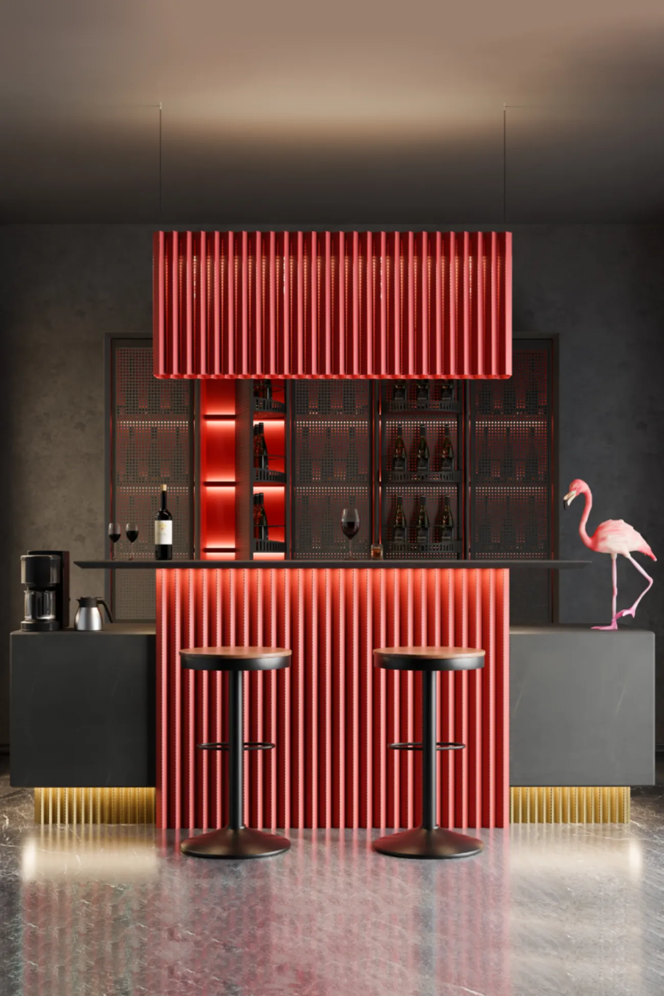Flamingo Bar Unit