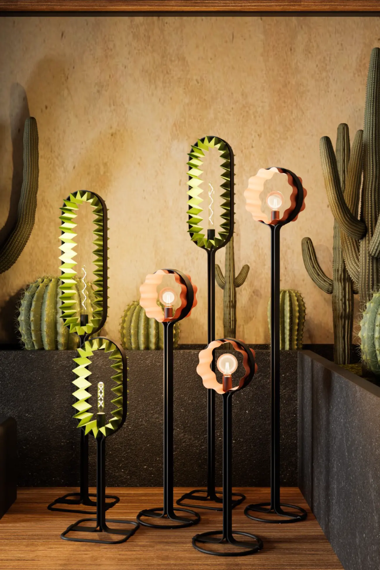 Jackfruit Lamp Cluster