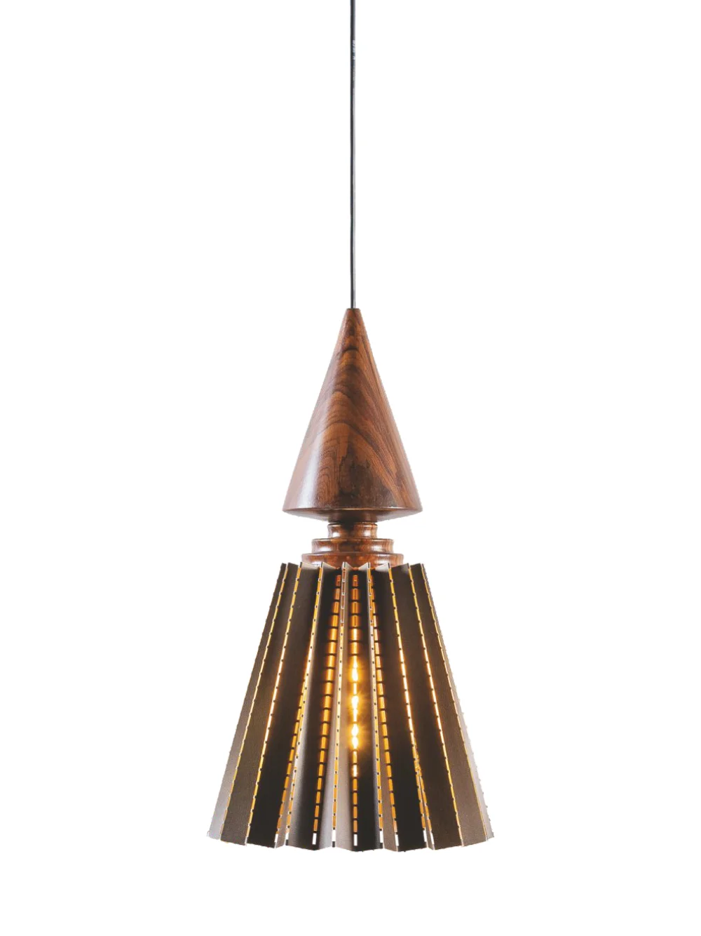 Timber Cone Hanging Light