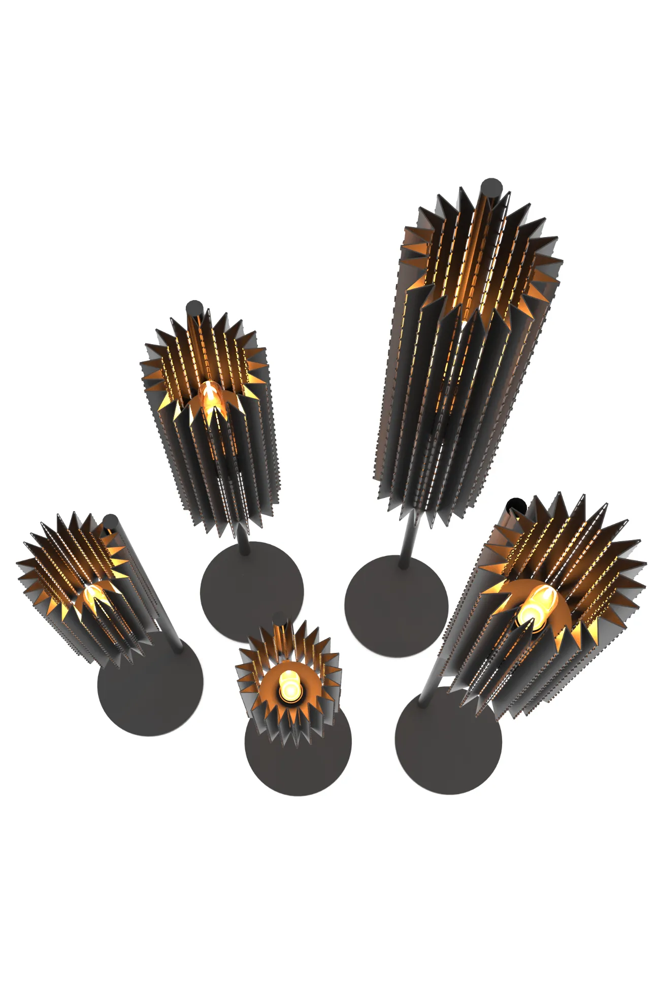 Roll Lamp Cluster
